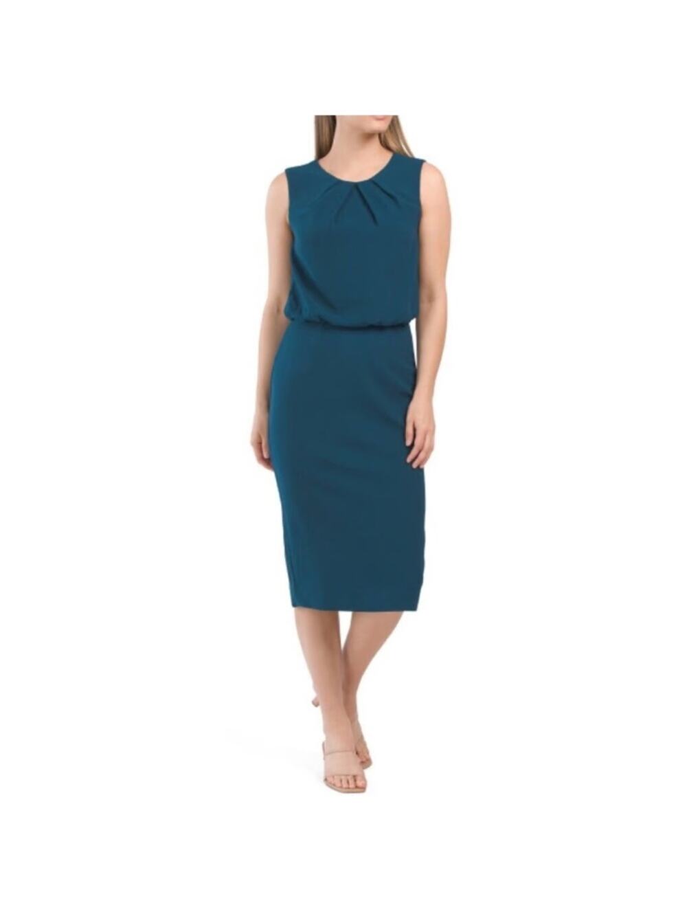 Dress the Population Amanda Dress Teal Size L